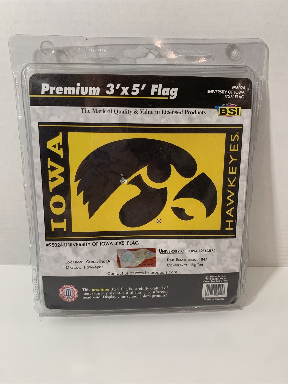 Iowa Hawkeyes 3’x5’ Flag #95024