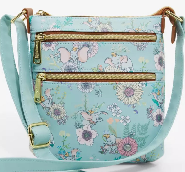 NWT Loungefly Disney Dumbo Floral Allover Print Crossbody Bag EXCLUSIVE