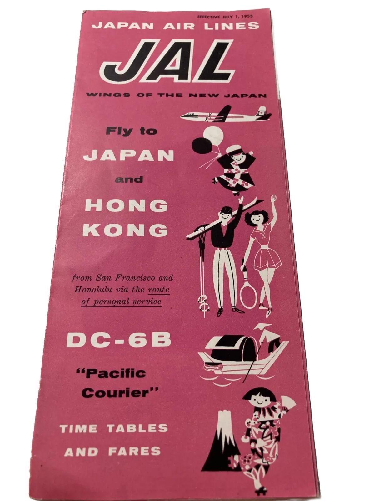 Japan Airlines Jal Fly To Hong Kong Dc – 6B Timetable \
