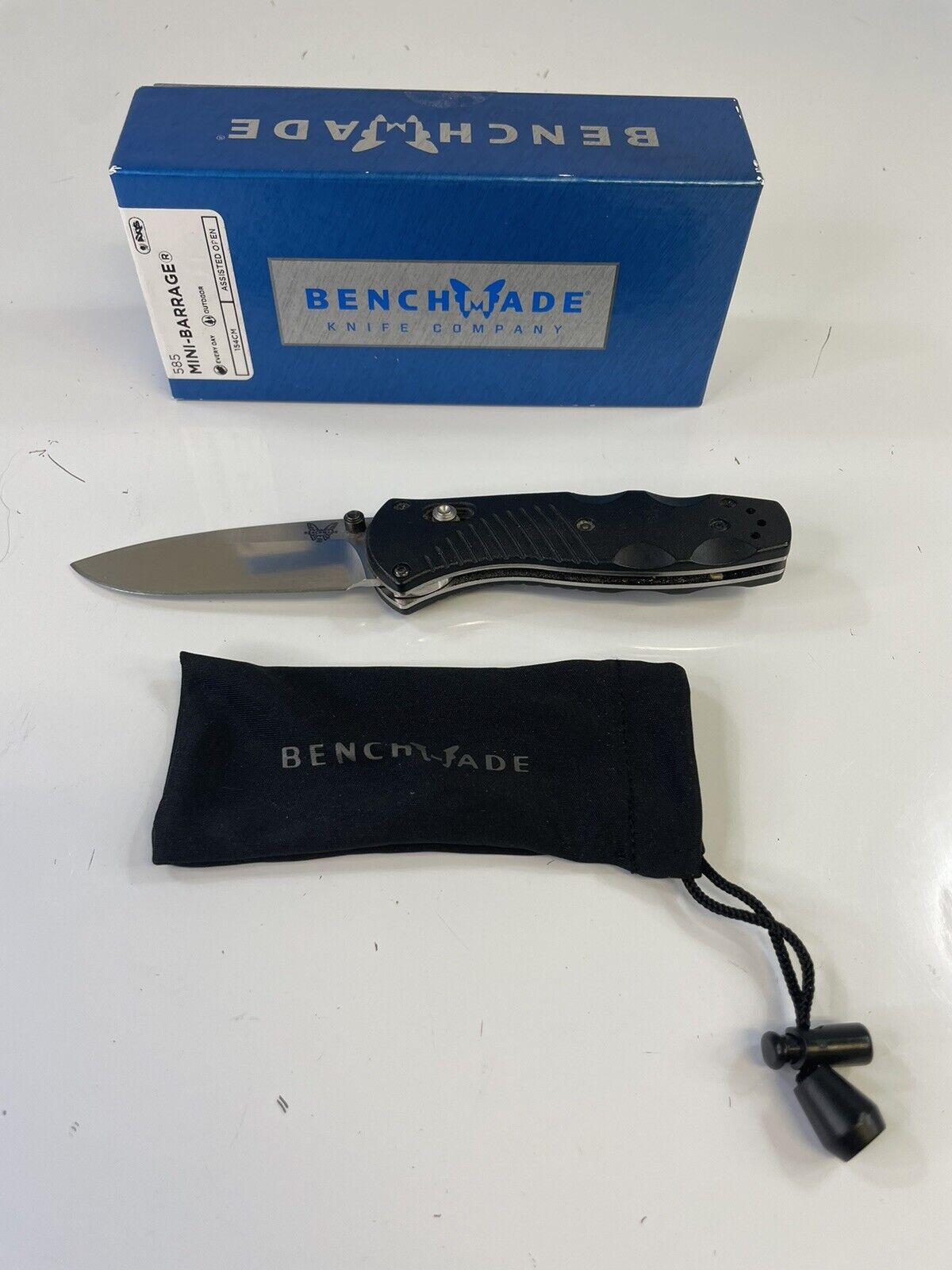 Benchmade 585 Osborne Mini Barrage Assisted Folding Knife 2.91” 154CM Blade