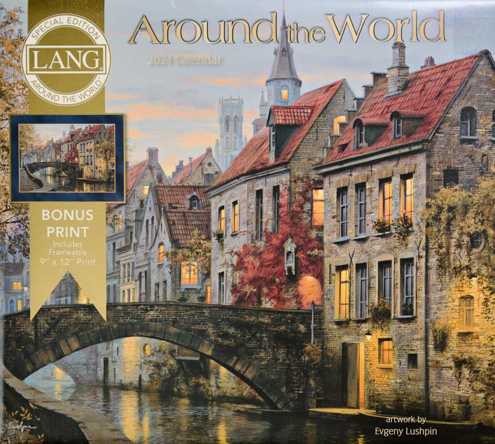 Lang Around the World 2024 Special Edition Full-Size Wall Calendar + Bonus Print