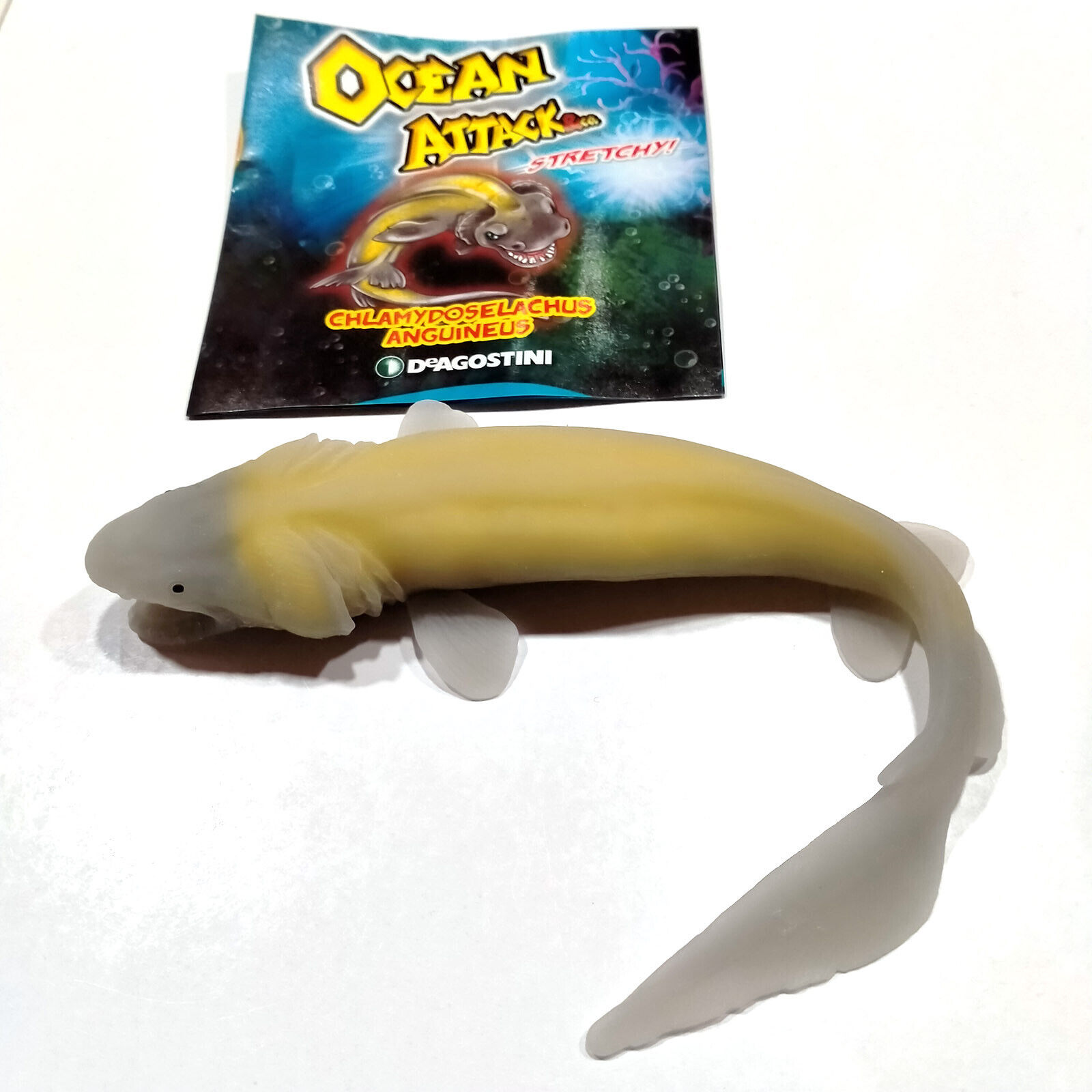 Frilled shark soft rubber jiggler fish by DeAgostini Ocean Attack & co. series