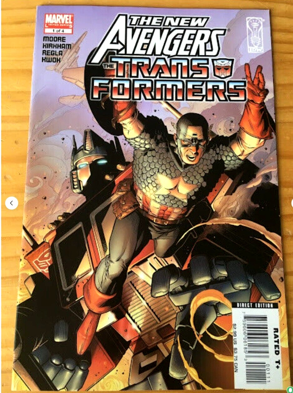 NEW AVENGERS TRANSFORMERS # 1 VF MARVEL IDW PUBLISHING 2007 Bagged Boarded