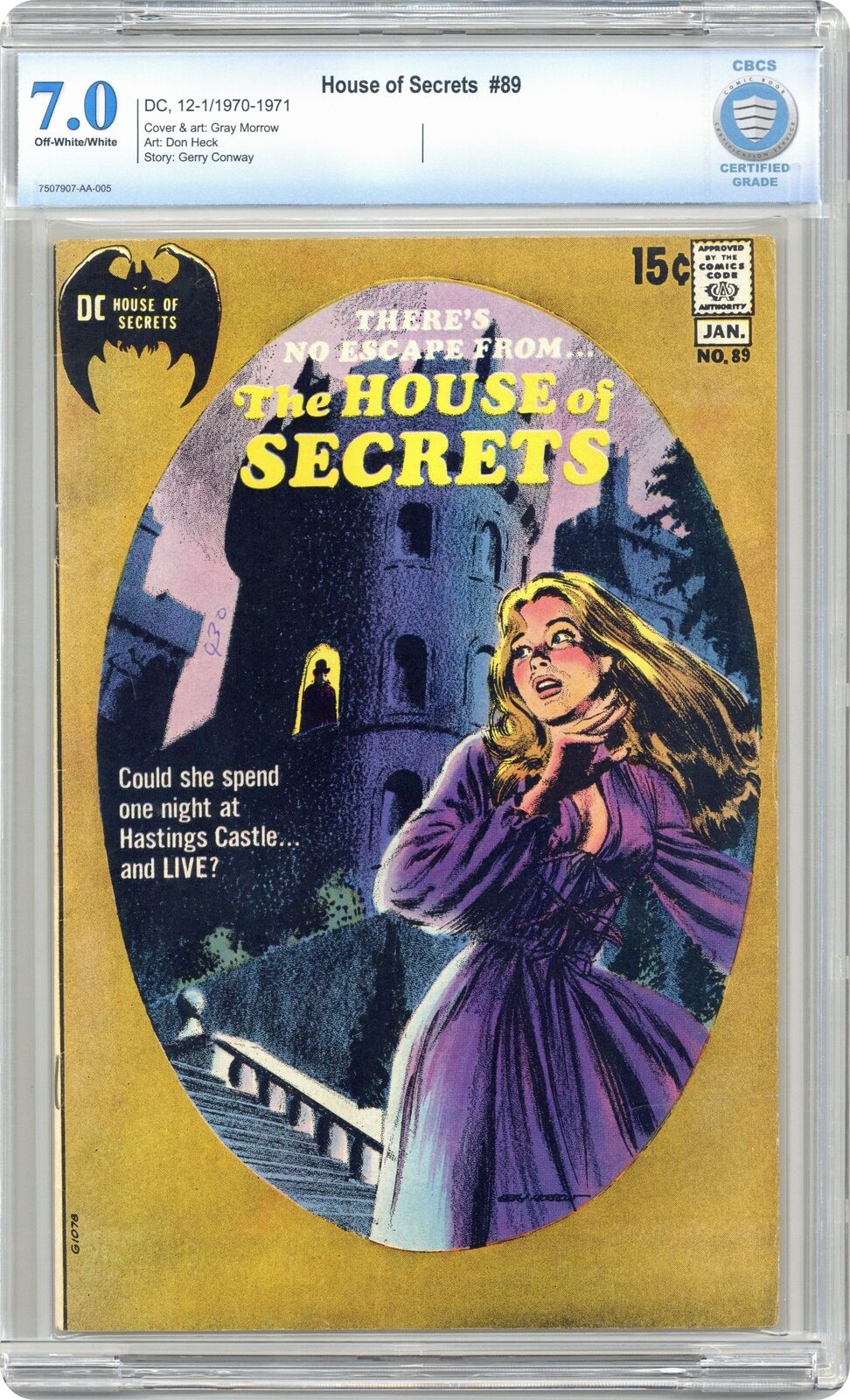 House of Secrets #89 CBCS 7.0 1971 7507907-AA-005