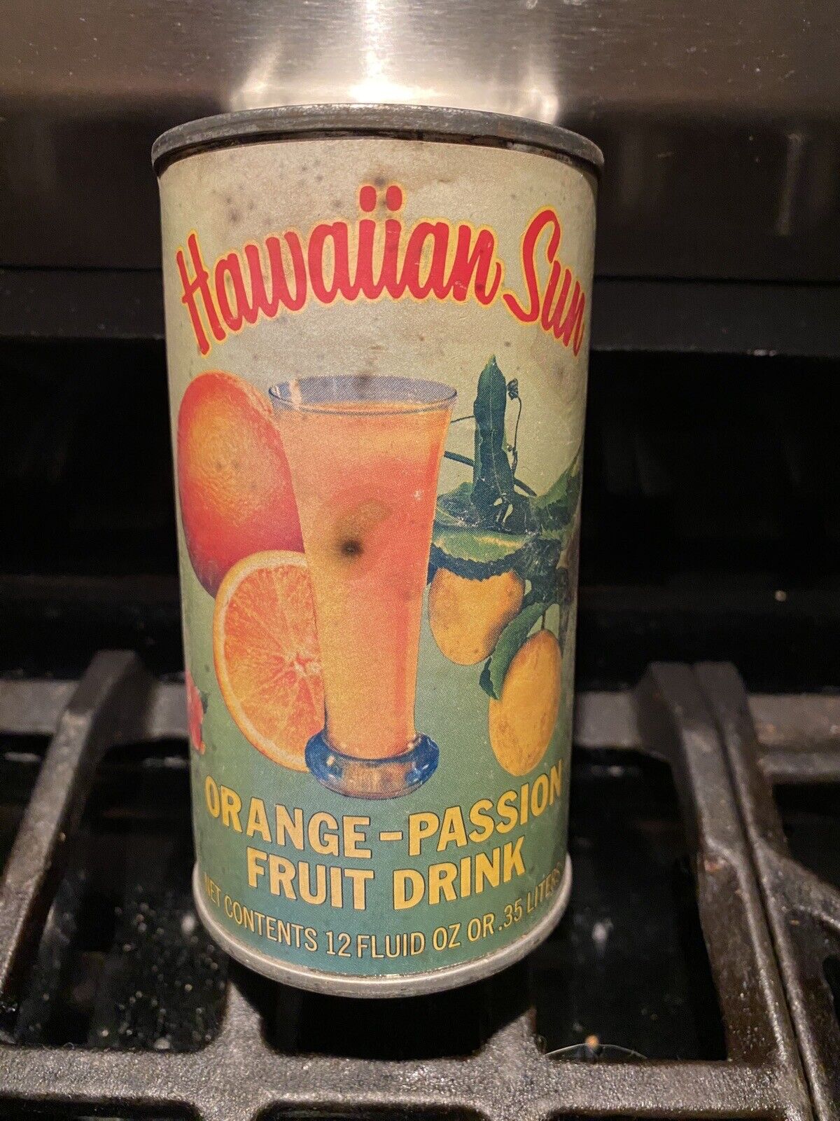 HAWAIIAN SUN ☀️ ORANGE 🍊 PASSION FRUIT 🍉 🥤 DRINK CAN MADE IN HAWAII, 🇺🇸 S/S