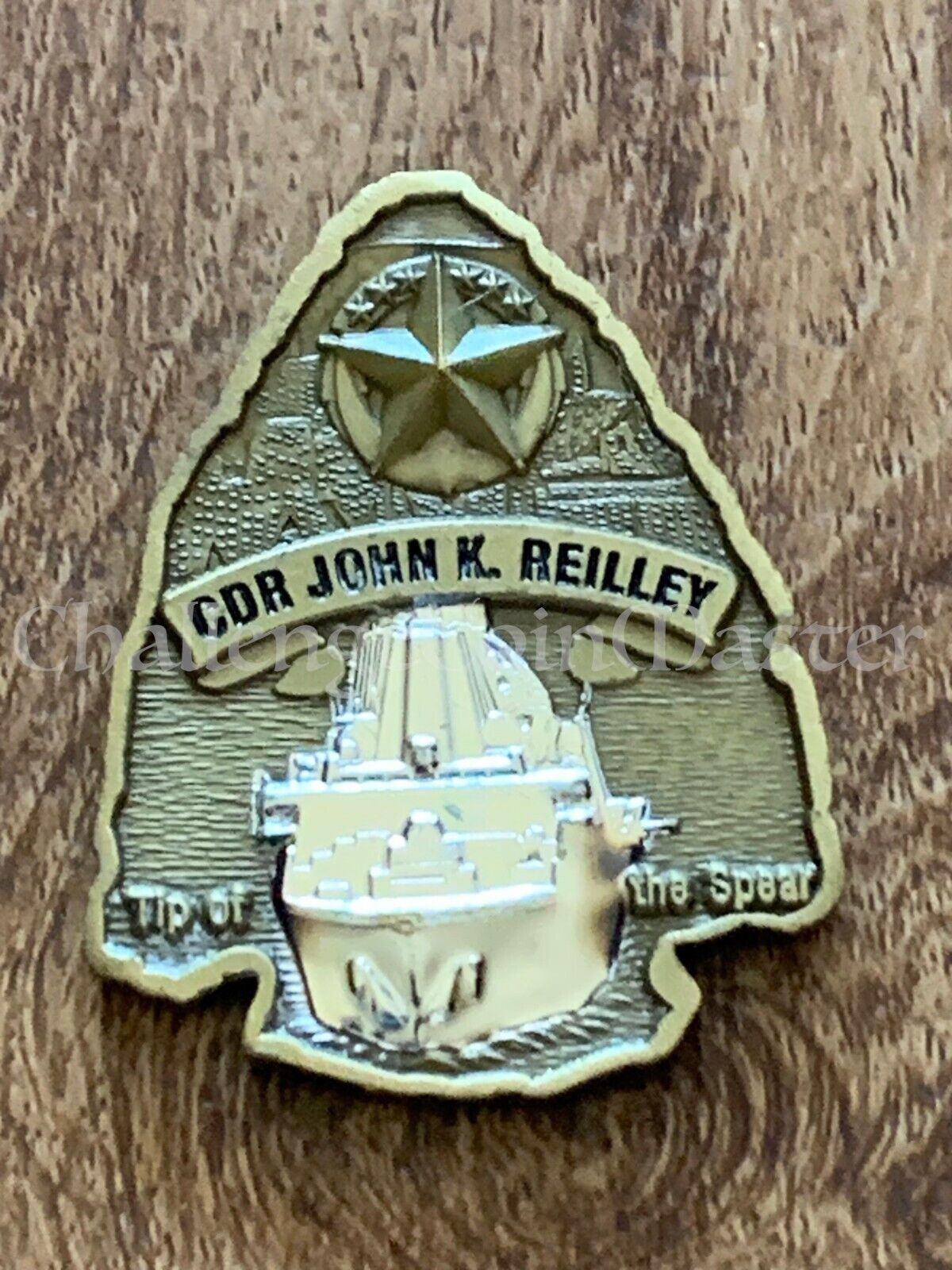 E60 USS Mesa Verde Commanding Officer  CDR John Reilley Challenge Coin
