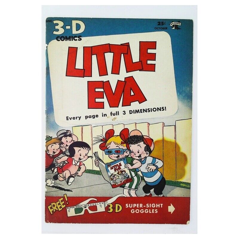 Little Eva 3-D #1 in Fine minus condition. St. John comics [v.