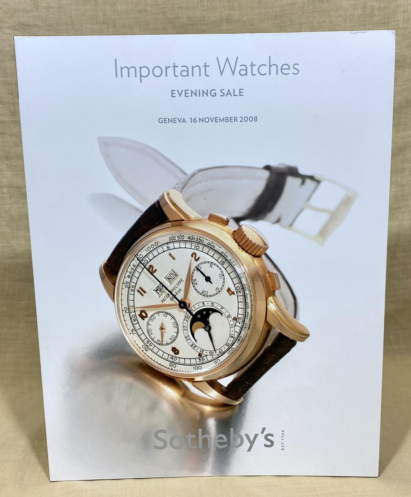 SOTHEBY'S 2008 Geneva Auction Catalogue Important Watches Patek Rolex AP IWC /
