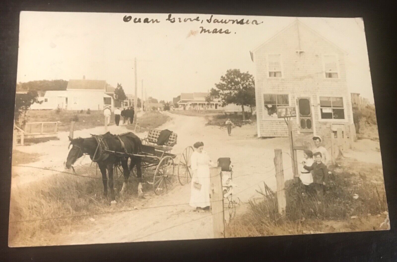 Vintage Postcard 1912 Rural Life & Transport Massachusetts Written & Mailed
