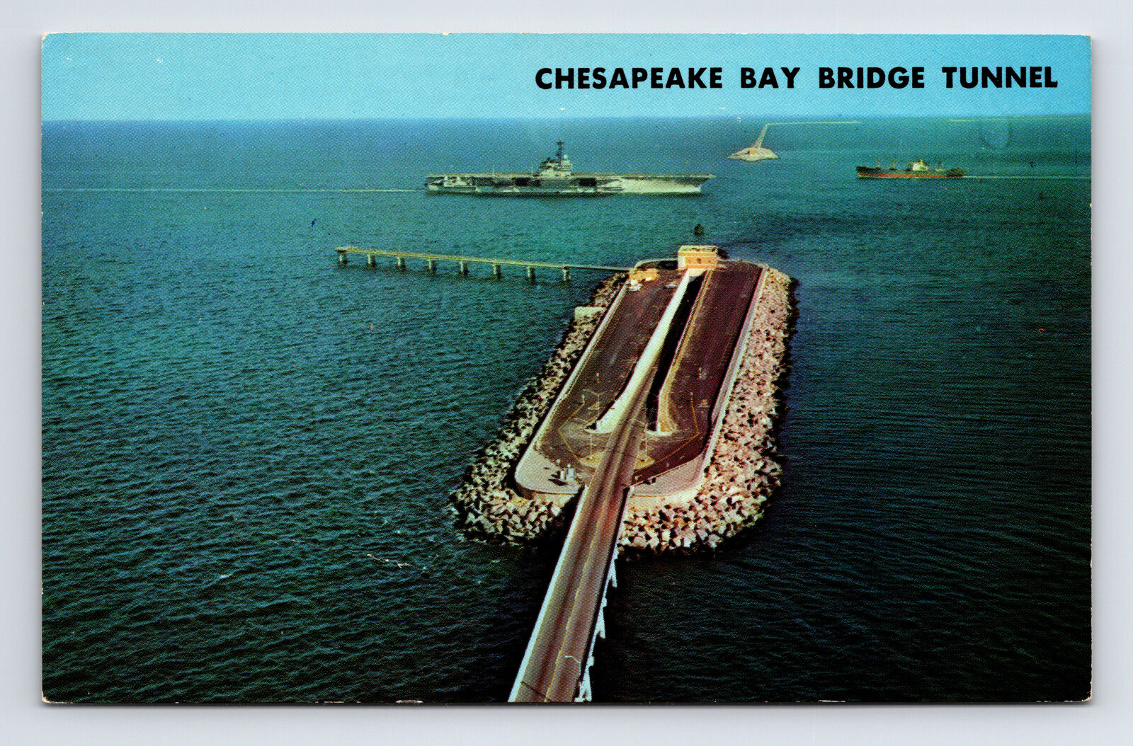 Chesapeake Bay Bridge Tunnel Postcard Virginia VA