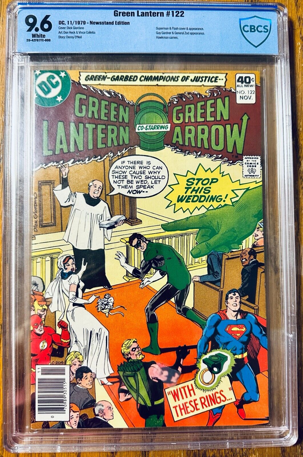 Green Lantern #122 CBCS 9.6 WP 1979 DC (Guy Gardner & General Zod app)