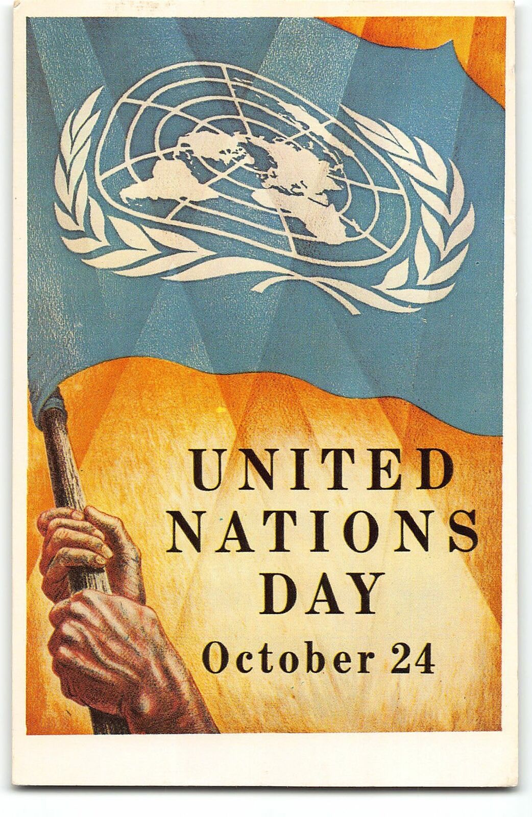 United Nations Day, Oct 24 1963 - posted on Oct 24 with UN Stamp and Cancel