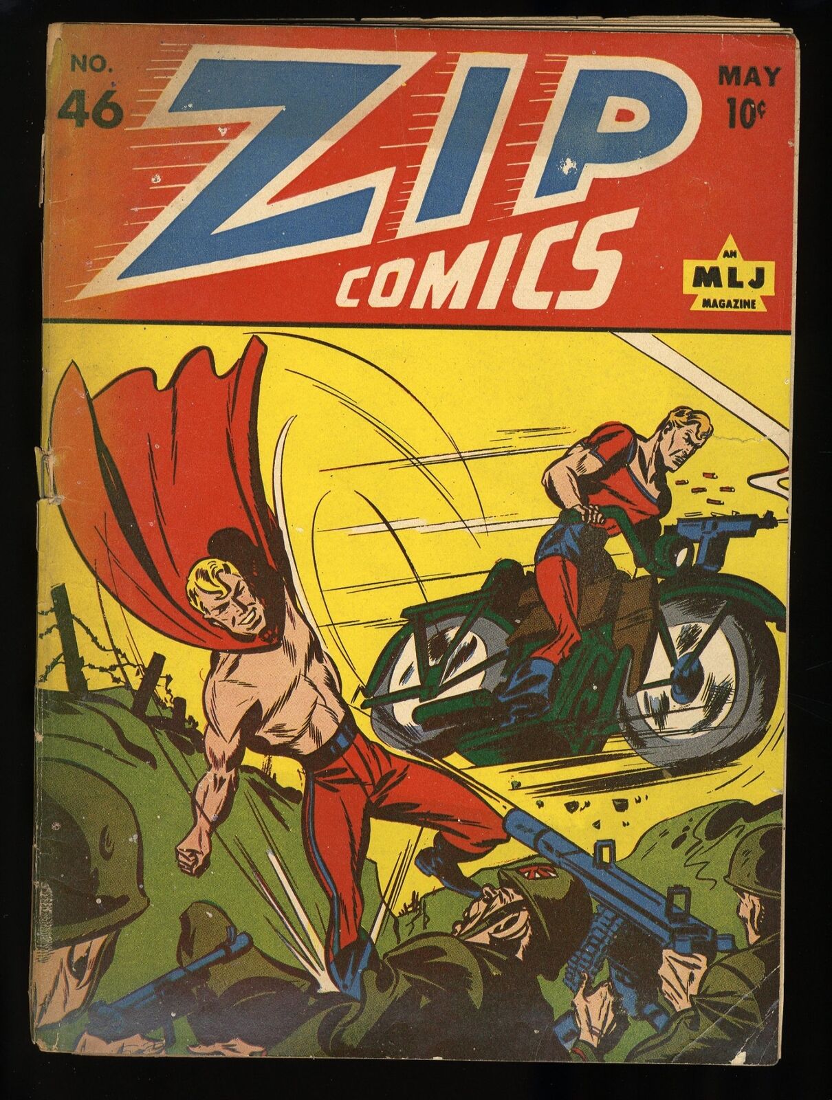 Zip Comics #46 Fair 1.0 Golden Age MLJ Superhero Archie 1944