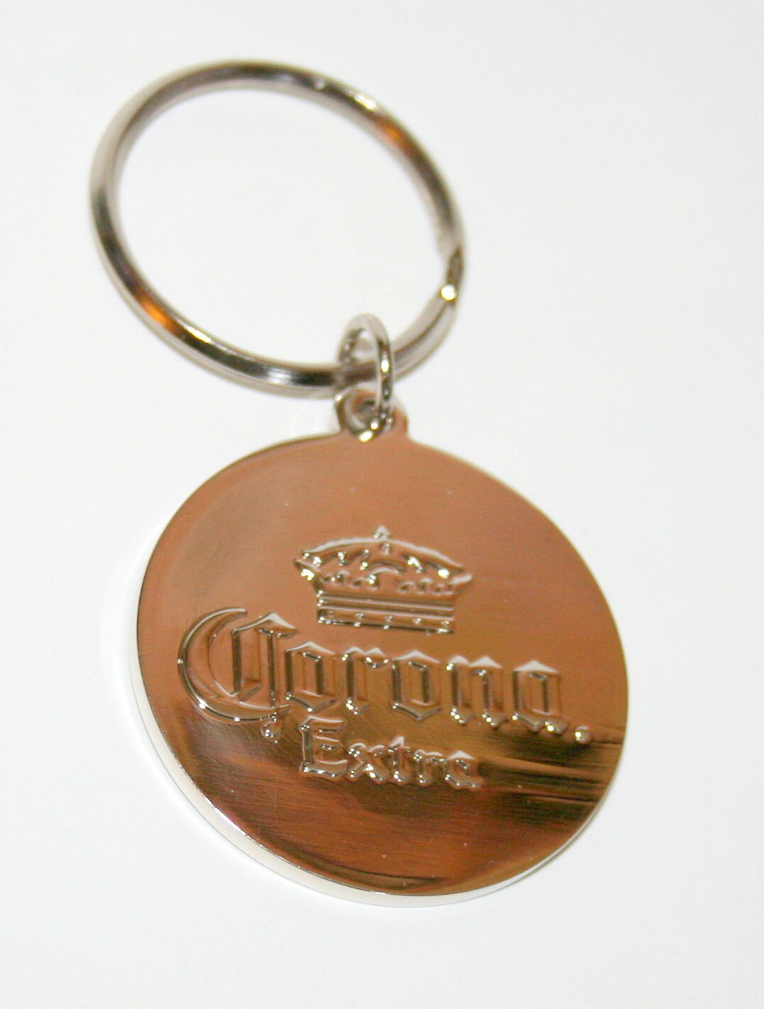 Corona Light / Extra Beer Advertising Promo Metal Key Chain New 2 sided