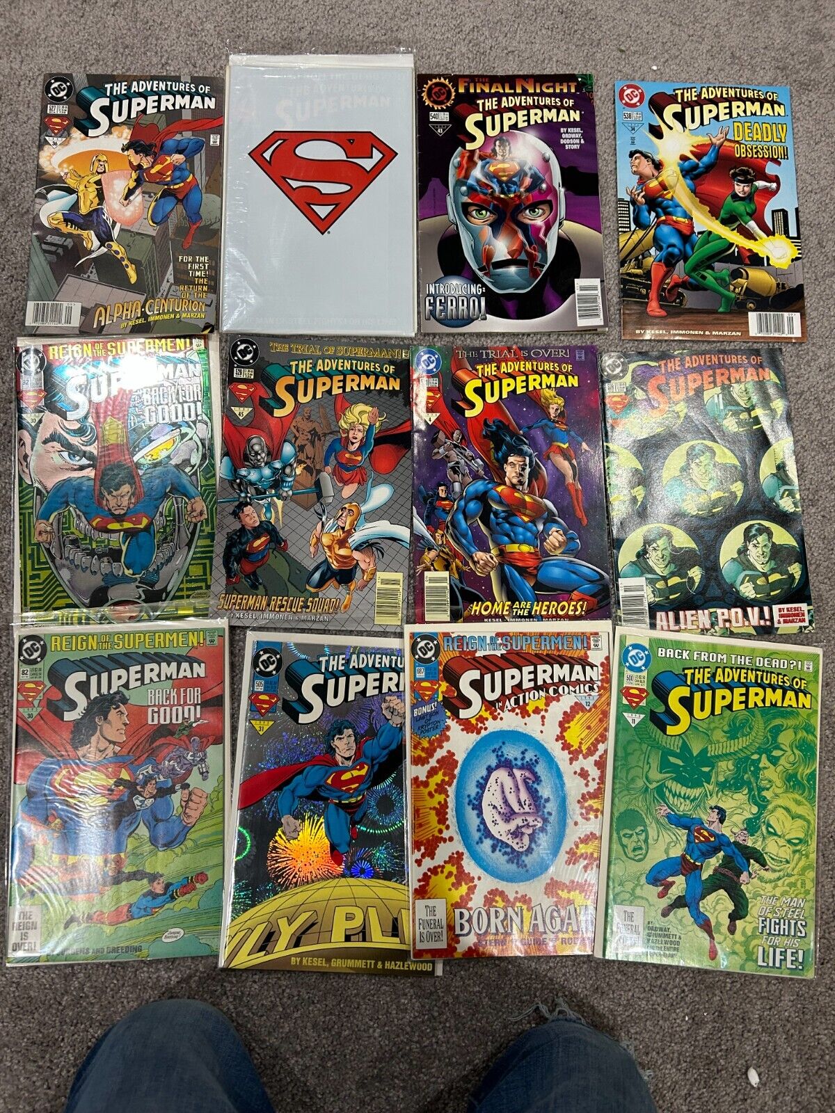 Lot Of 19 Superman Comics Action Comics DC Rare HTF Mint