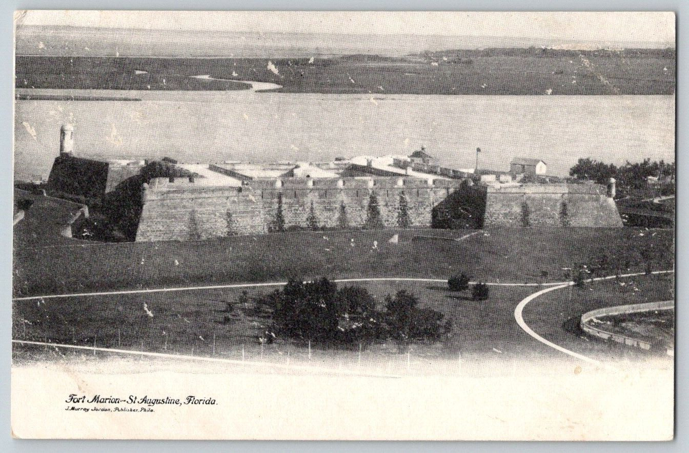 Undivided Back Postcard~ Panoramic View~ Fort Marion~ St. Augustine, Florida