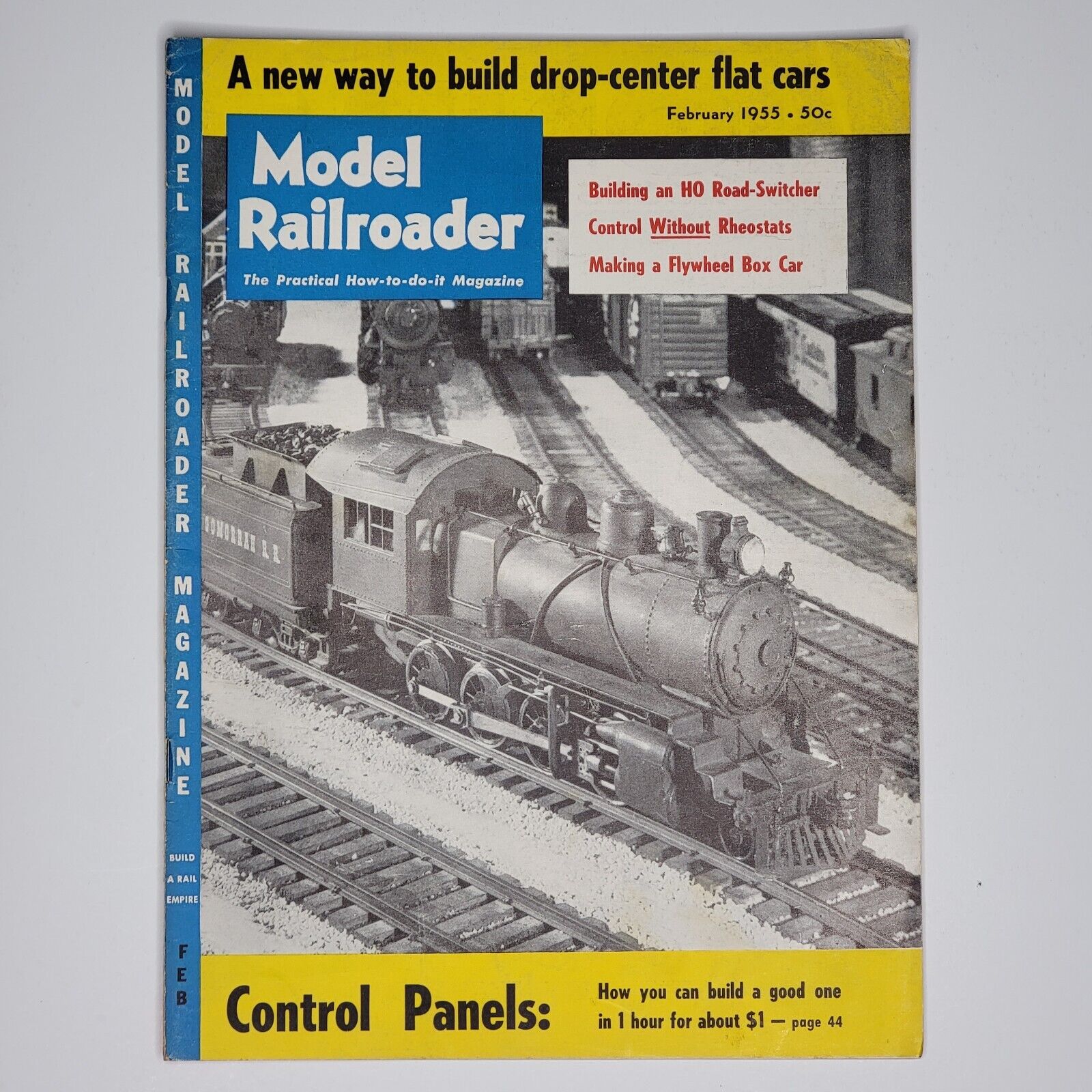 February 1955 Model Railroader Magazine Train Vintage Railroading Guide Issue