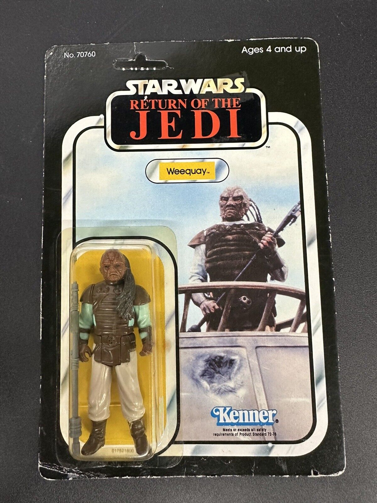 Vintage Star Wars Return of the Jedi ROTJ Weequay 1983 65-back Unpunched