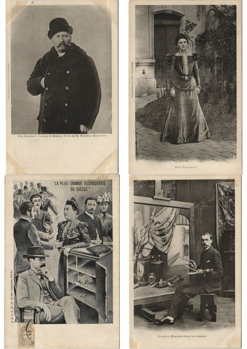 AFFAIRE HUMBERT CRAWFORD JUDAISM JUDAICA 42 Vintage Postcard (L3750)