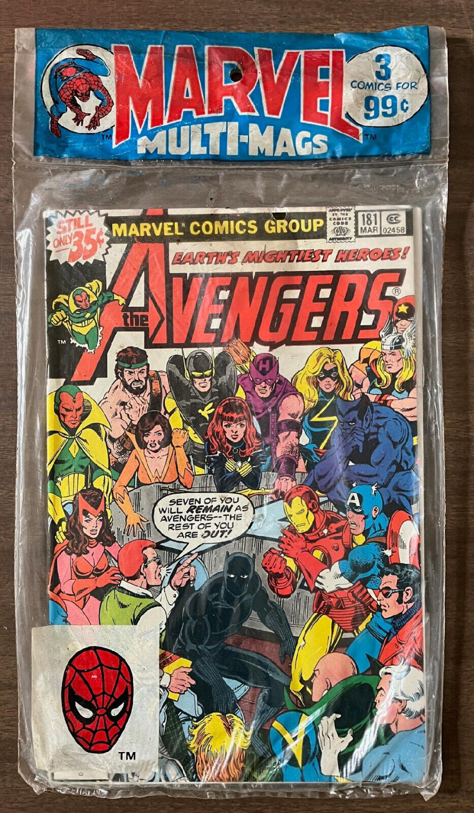 Vintage Marvel Multi-Mags 3 For 99 Cents Avengers 181 Hulk 233 Defenders 69 1979