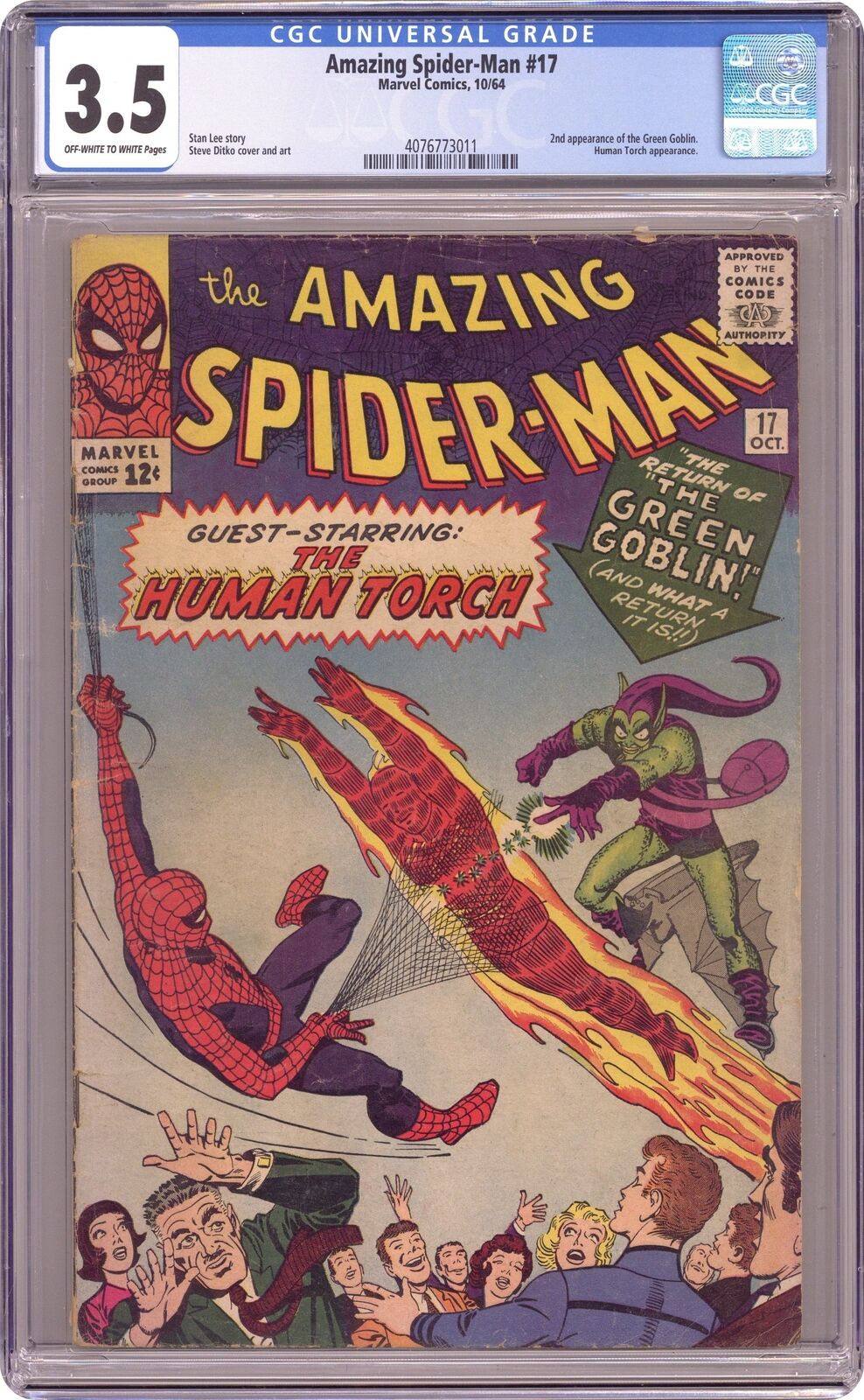 Amazing Spider-Man #17 CGC 3.5 1964 4076773011