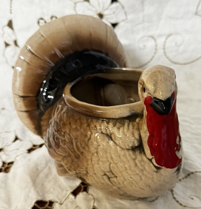 Vintage Ceramic Turkey Planter