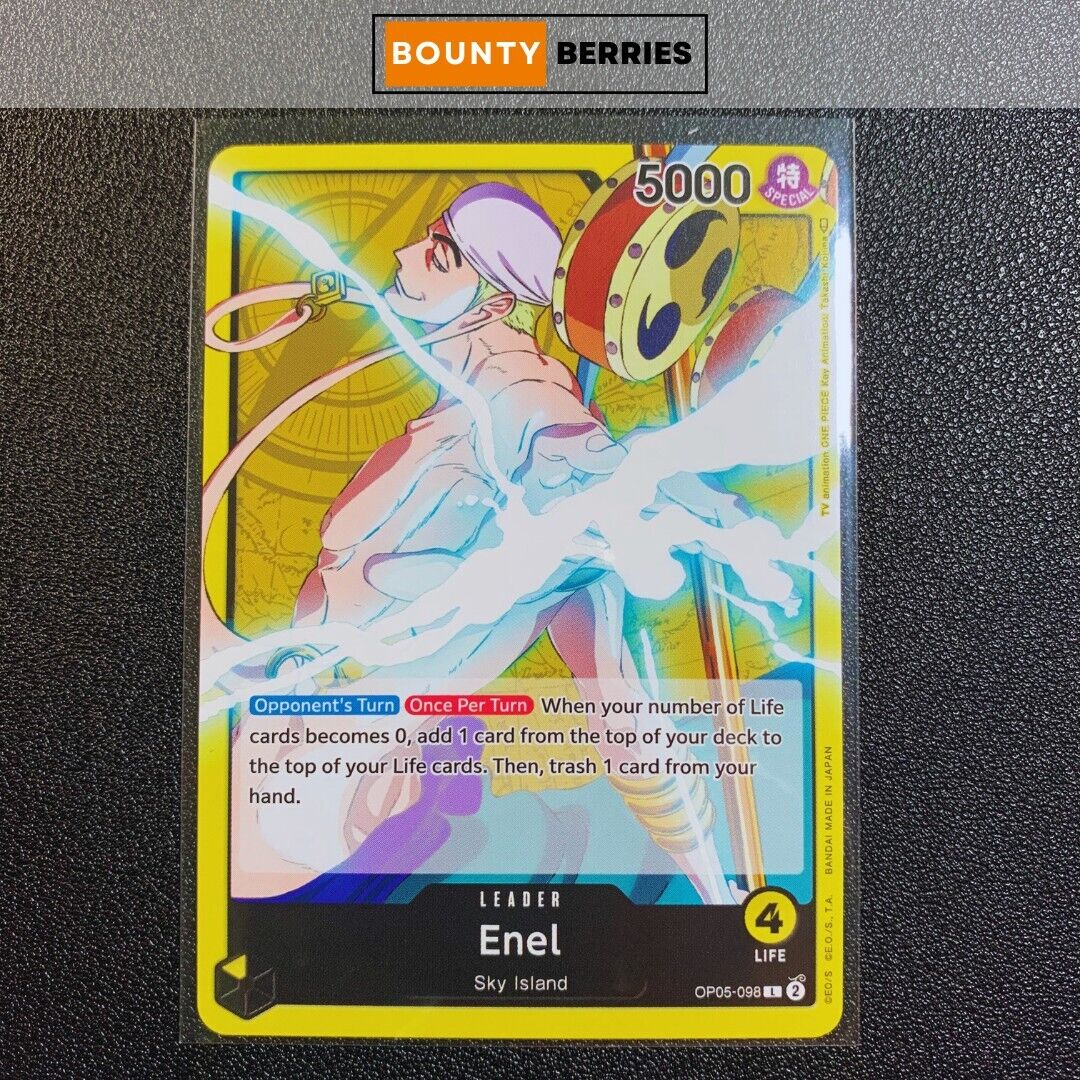 OP05-098 (Leader) Enel : Awakening Of The New Era One Piece Card : English