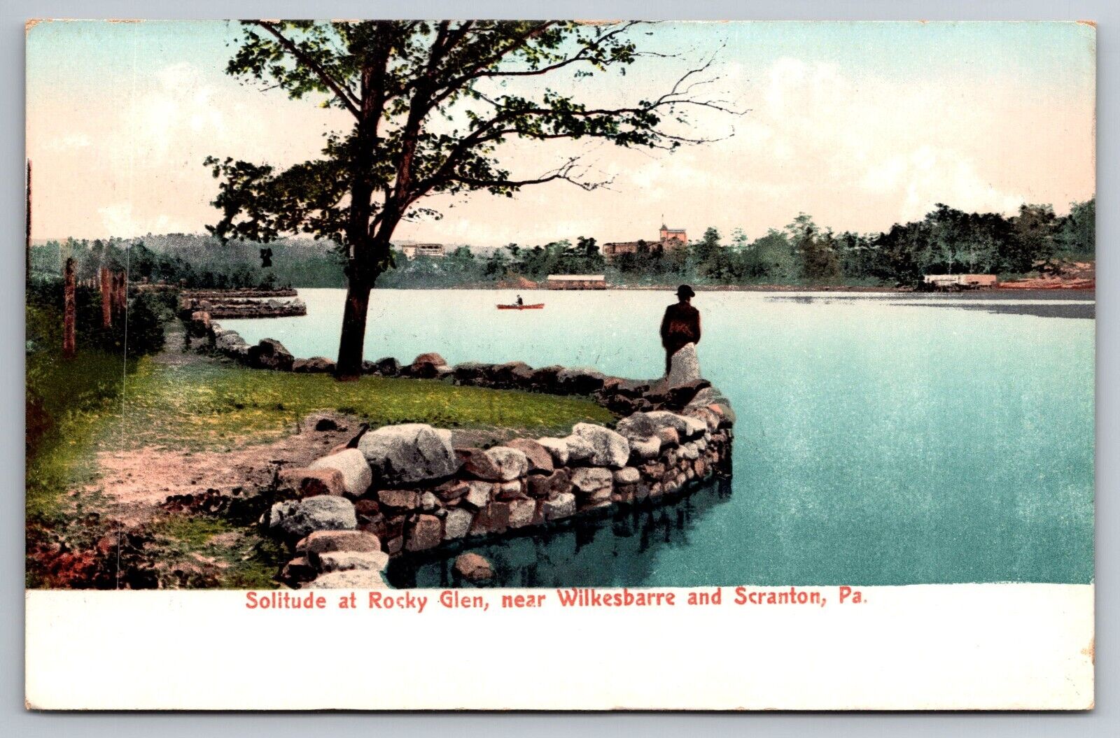 Solitude at Rocky Glen near Wilkes-Barre and Scranton Pennsylvania 1906 Postcard