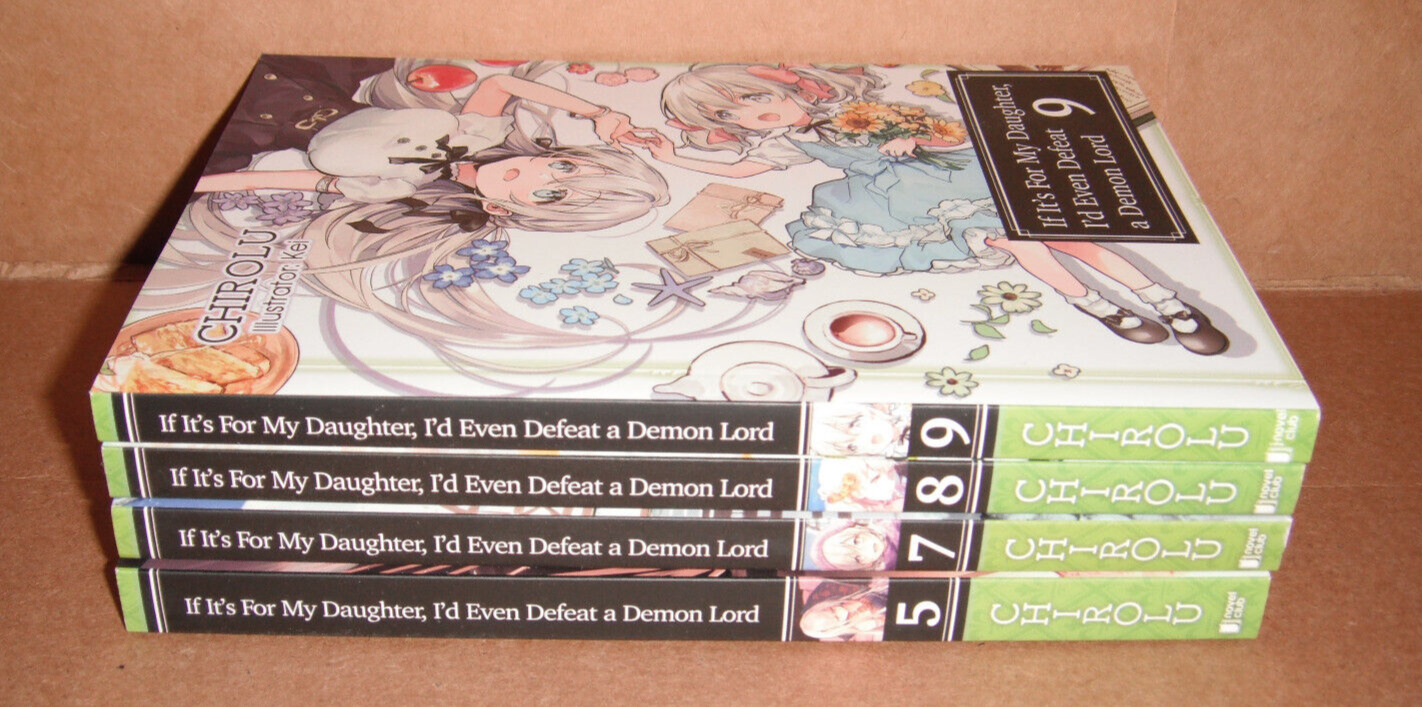 If It's for My Daughter, I'd Even Defeat a Demon Lord Vol 5,7,8,9 Novel English