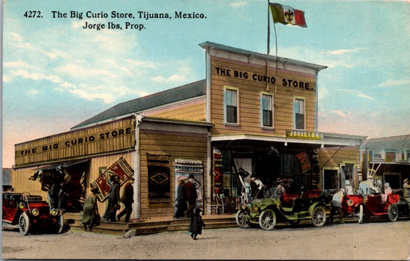 Postcard The Big Curio Store in Tijuana, Baja California, Mexico