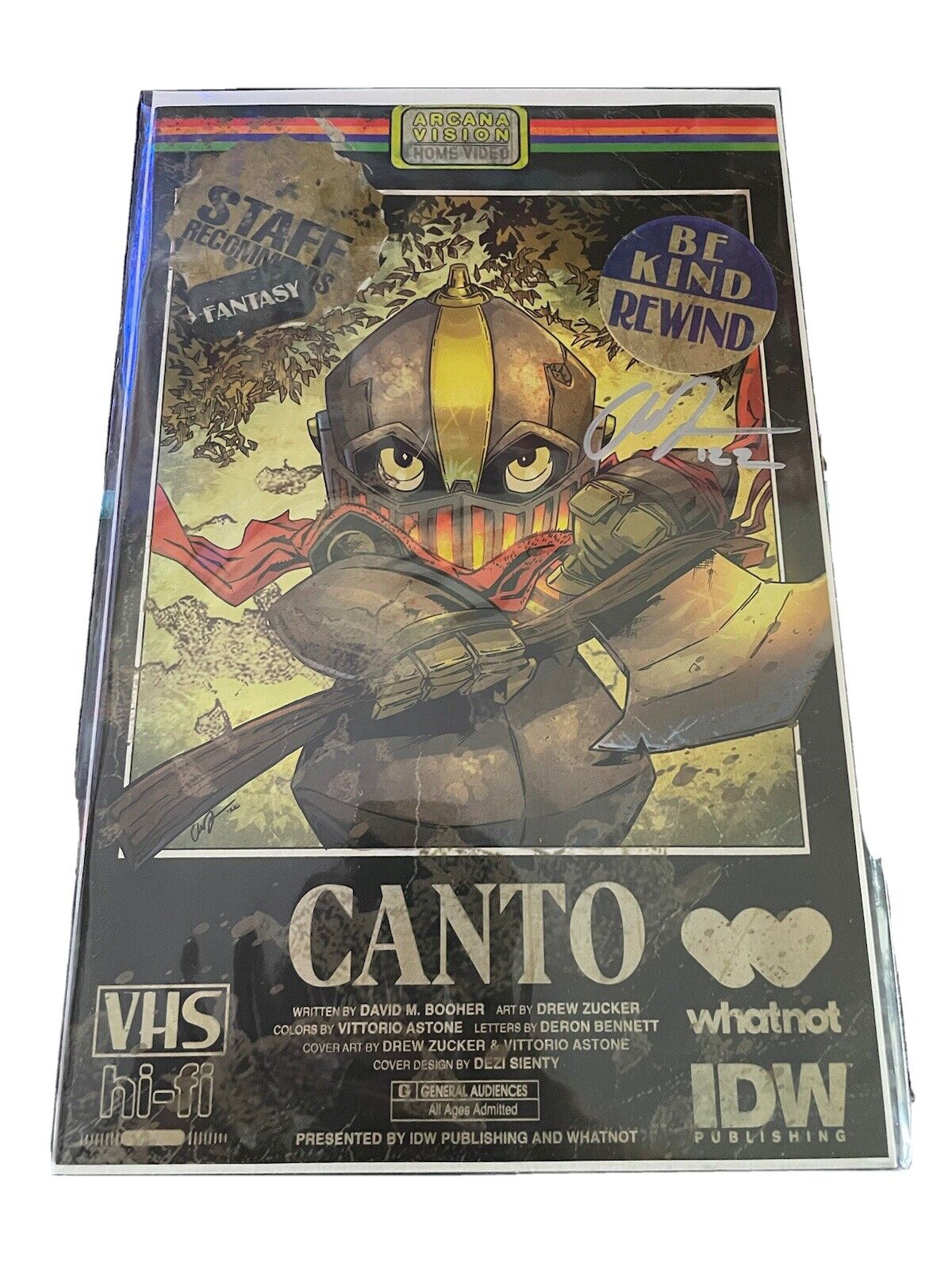 Canto #1 - David Booher W/COA - Whatnot Exclusive - VHS Homage - LTD