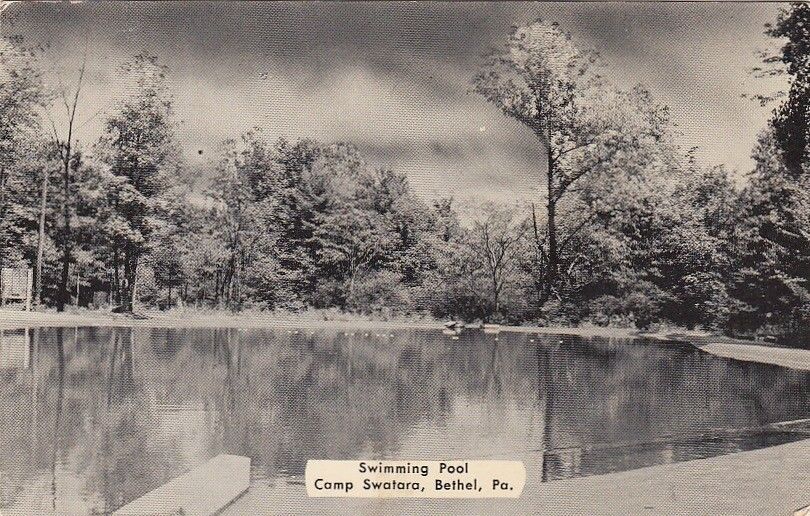 Postcard Swimming Pool Camp Swatara Bethel PA