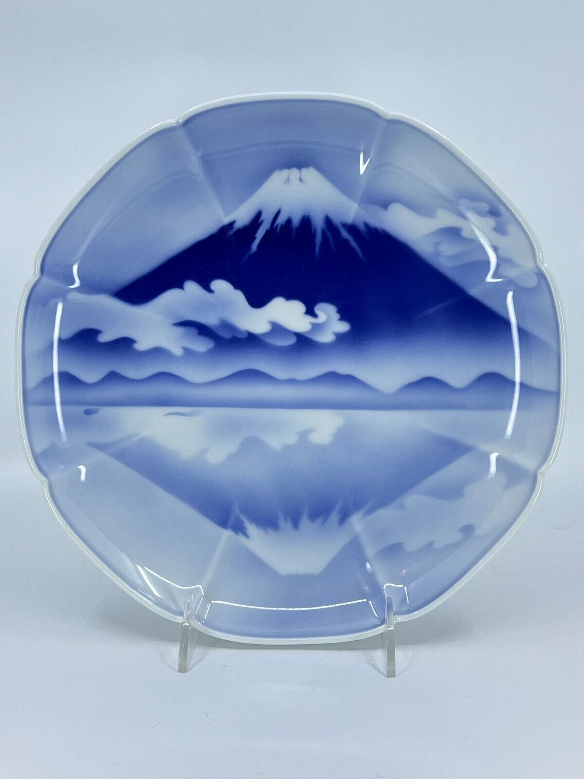 Fukagawa Seiji - Ittenguji Yaho Waritsugi Dinner Plate Volcano Mountain PERFECT