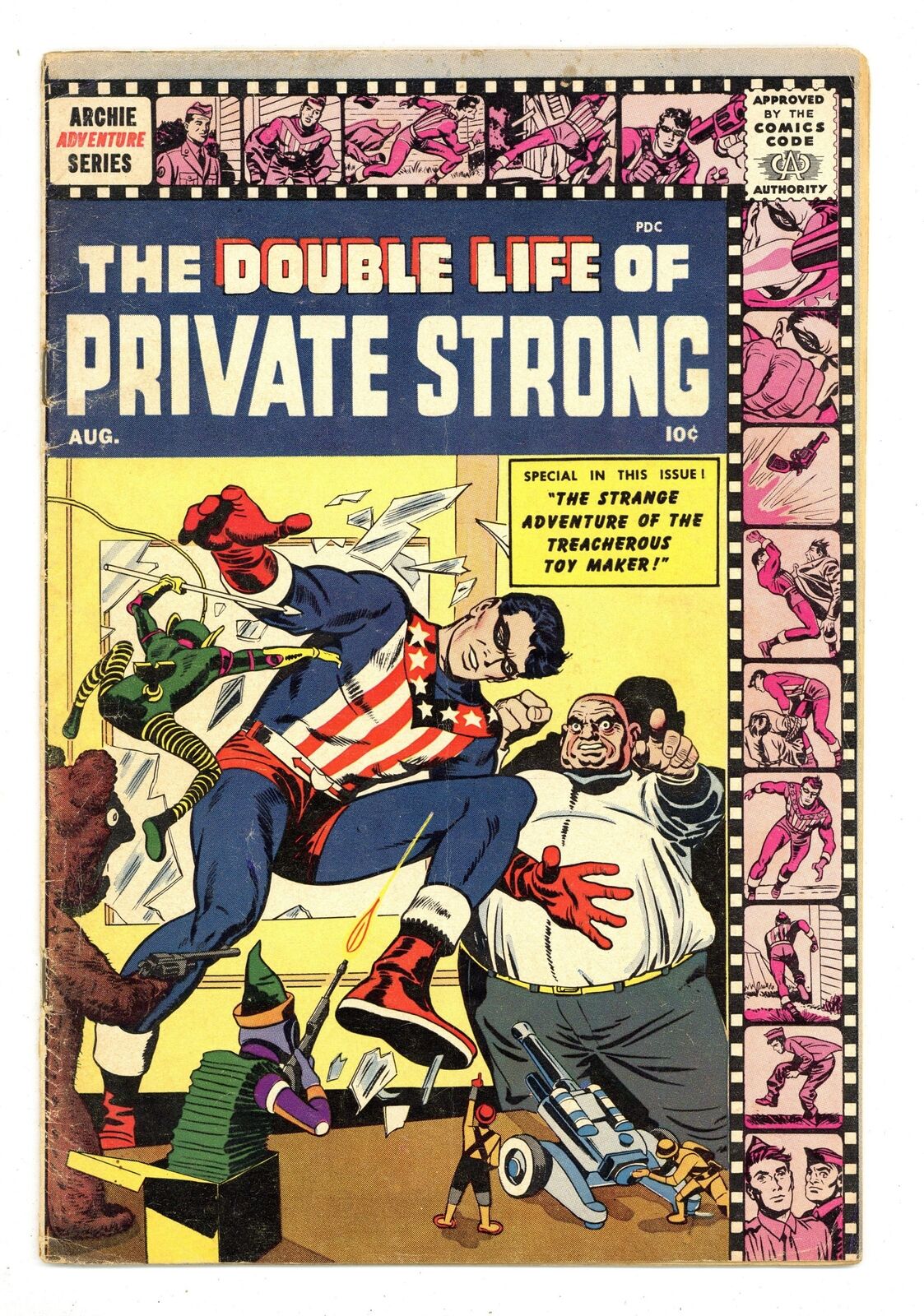Double Life of Private Strong #2 VG- 3.5 1959