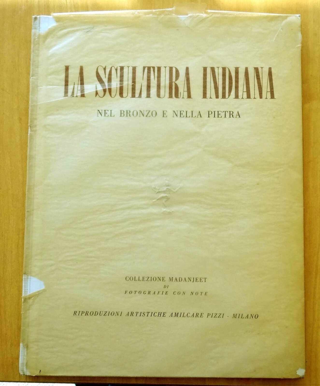 La Scultura Indiana Nel Bronzo e Nella Pietra c1950 BOOK Sculpture INDIA