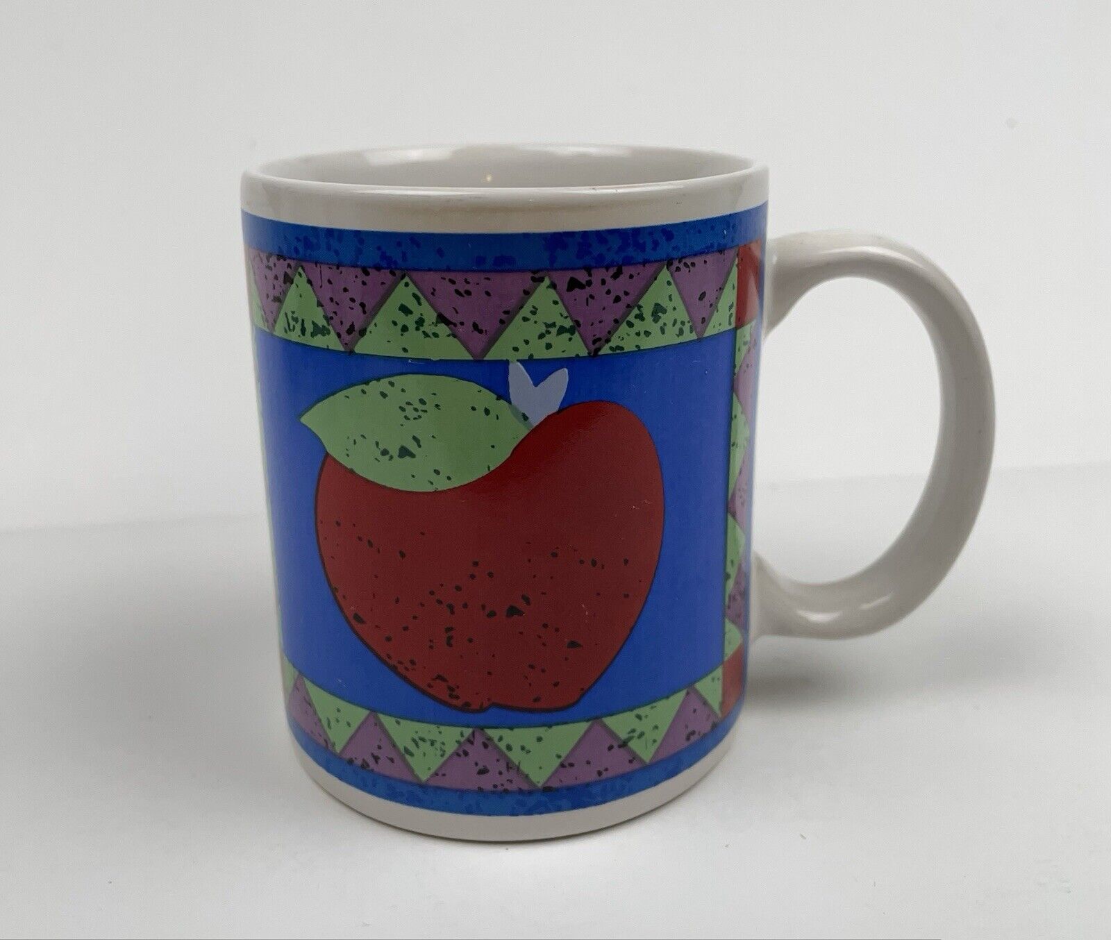 Apple Fruit Ceramic Mug Coffee Cup 4” Vintage
