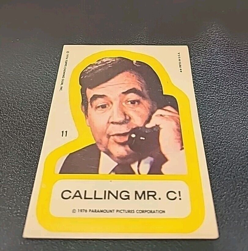 1976 Topps Happy Days Stickers #11 Calling Mr. C