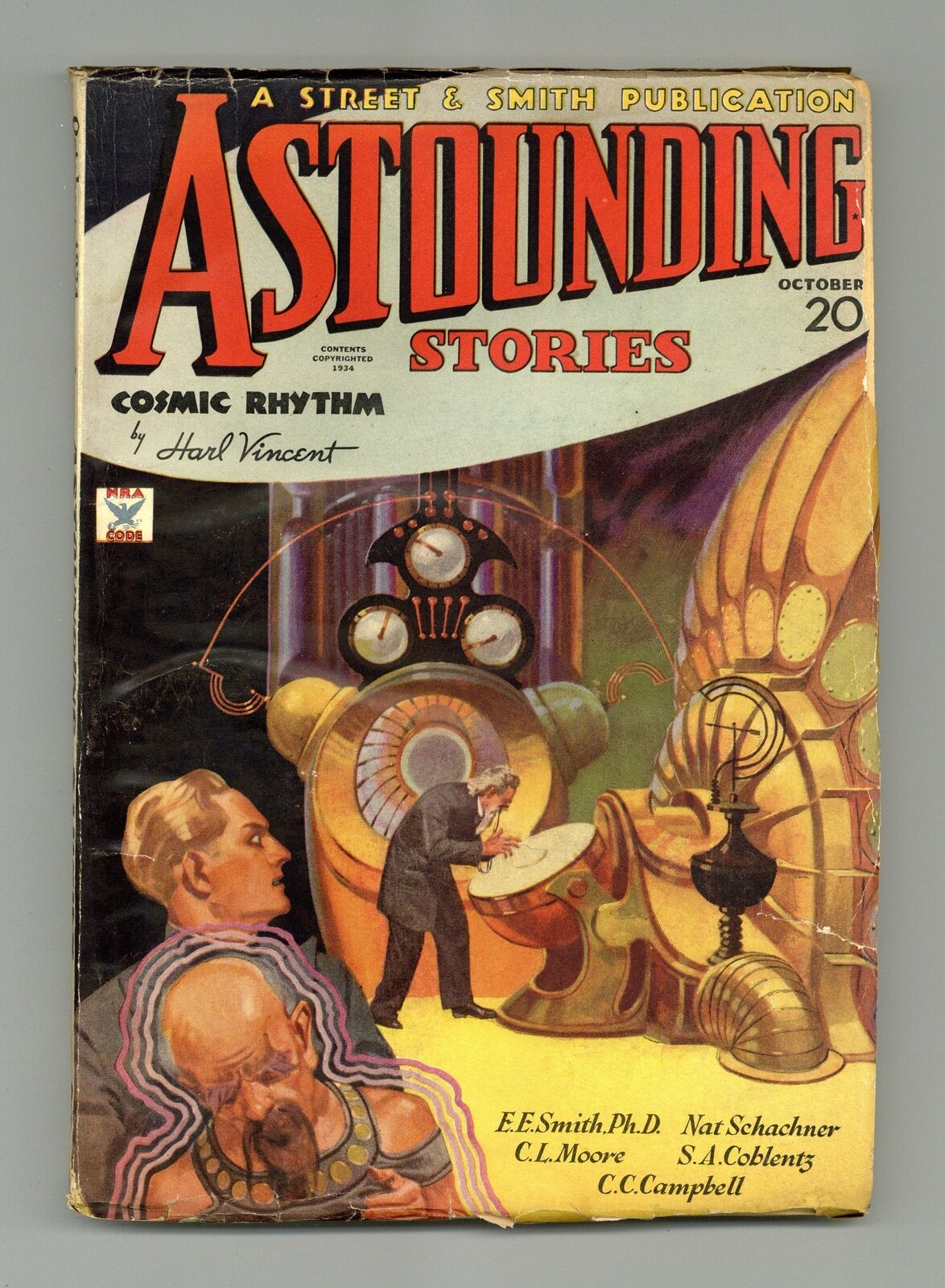 Astounding Stories Pulp Oct 1934 Vol. 14 #2 GD 2.0