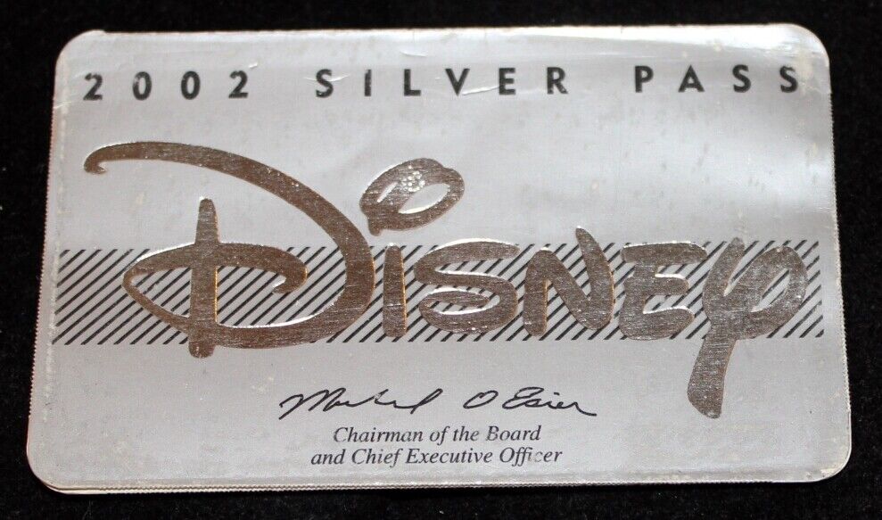 Disneyland 1955 Opening Day Cast Member JIM QUIGLEY Silver Pass Walt Disney