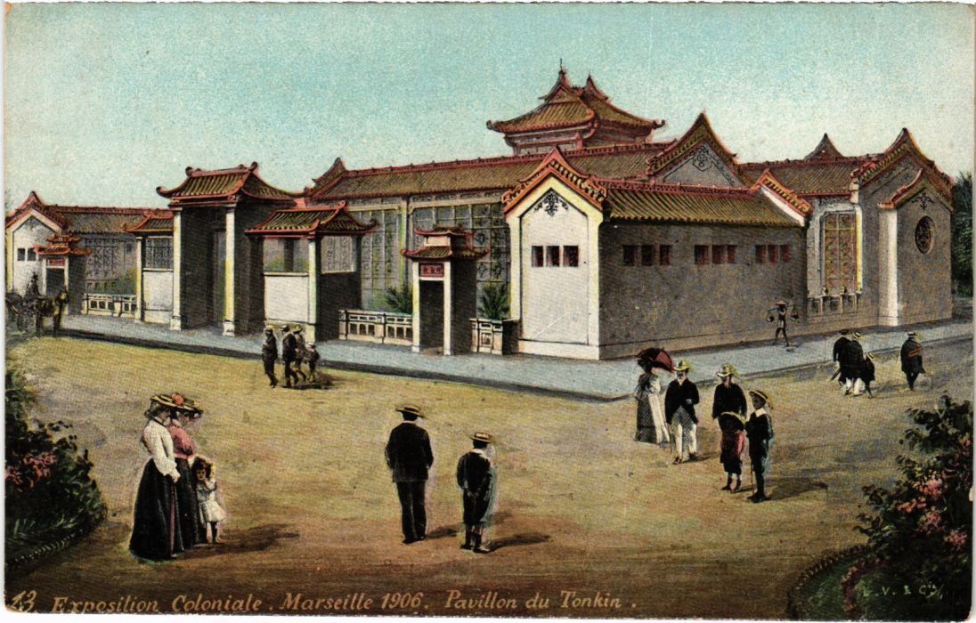 CPA Colonial EXPO MARSEILLE Tonkin Pavilion (1272531)