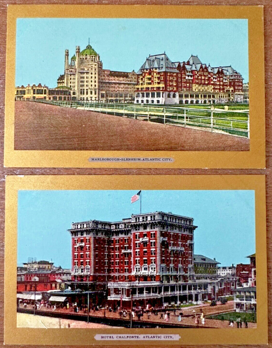 Two PCs Marlborough-Blenheim and Hotel Chalfonte in Atlantic City, New Jersey