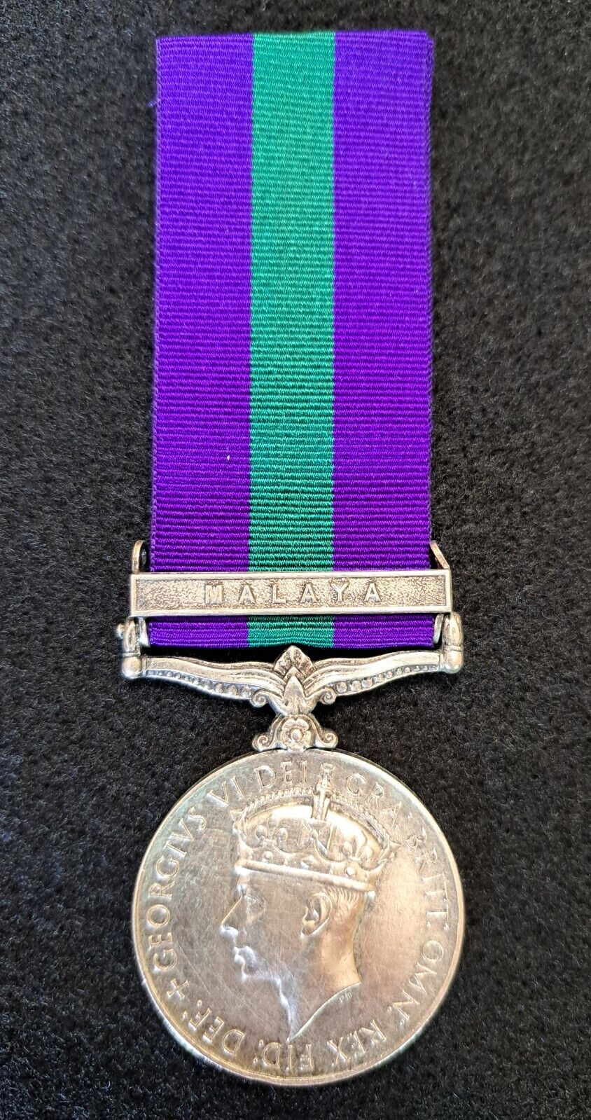 British General Service Medal 1918 clasp Malaya Awarded to Gurkha Signals