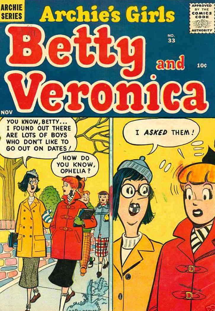 Archie\'s Girls Betty And Veronica #33 GD; Archie | low grade - November 1957 Oph