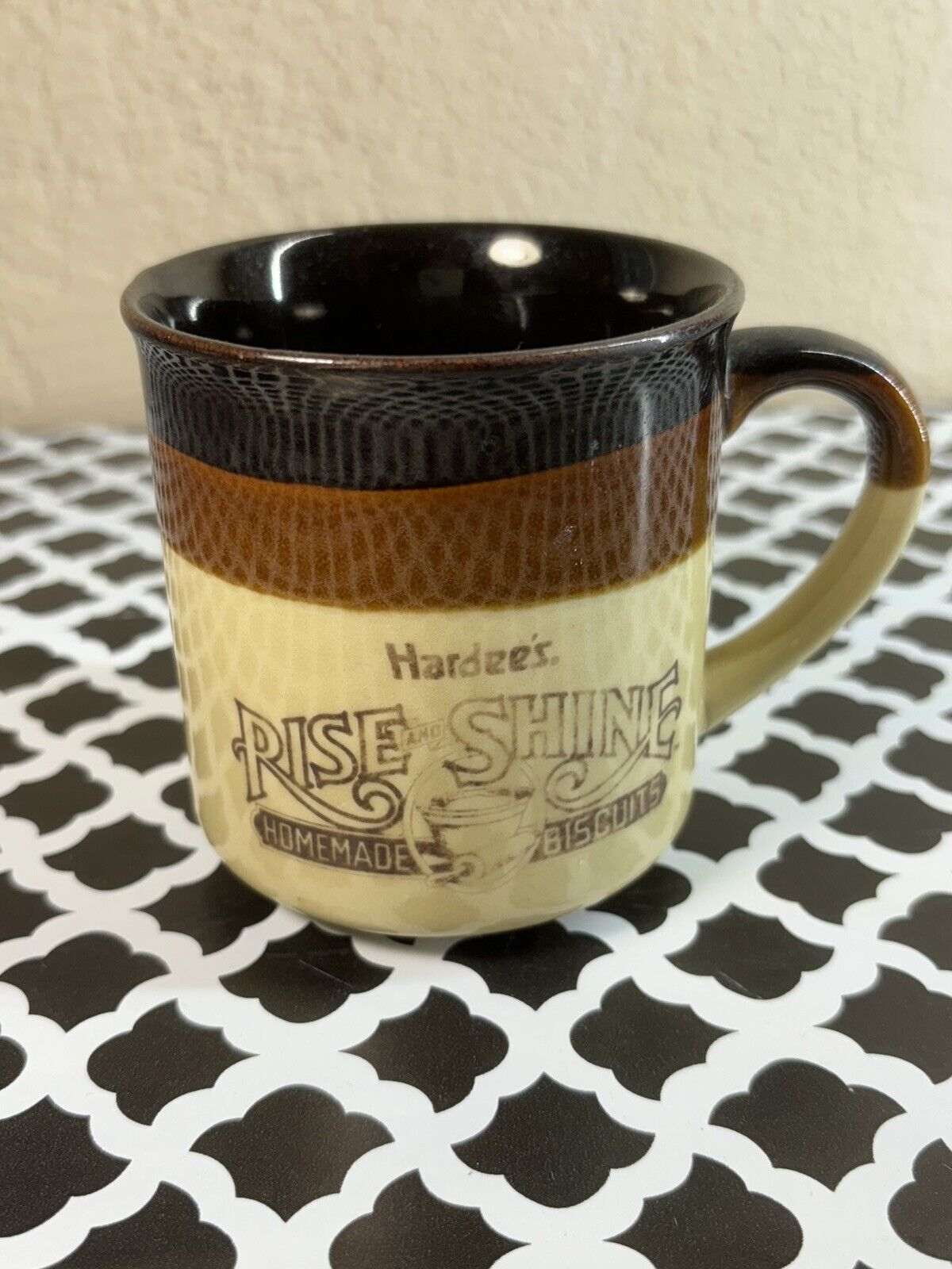Hardee's Rise and Shine Homemade Biscuits Coffee Mug 1986 Vintage