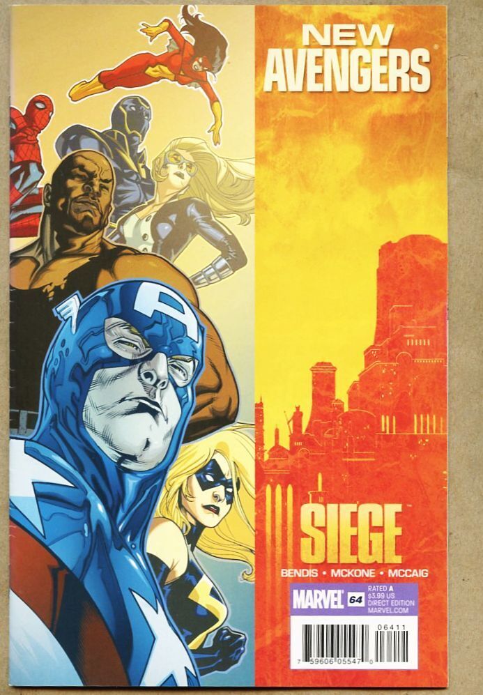 New Avengers #64-2010 vf- 7.5 last issue Siege The Hood Loki 