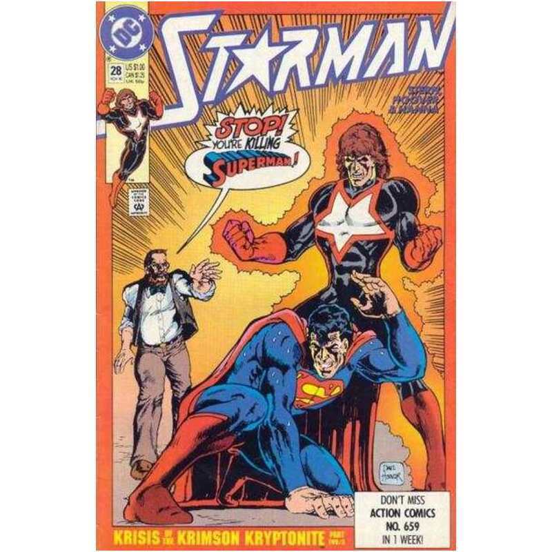 Starman #28 - 1988 series DC comics NM Full description below [h 