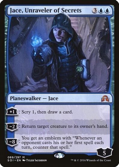 Jace, Unraveler of Secrets - Shadows over Innistrad - Magic the Gathering