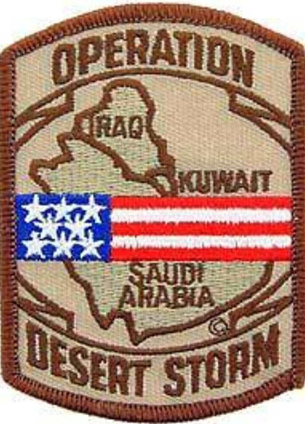 Operation Desert Storm PATCH  USA IRAQ KUWAIT SAUDI ARABIA EXC CONDITION