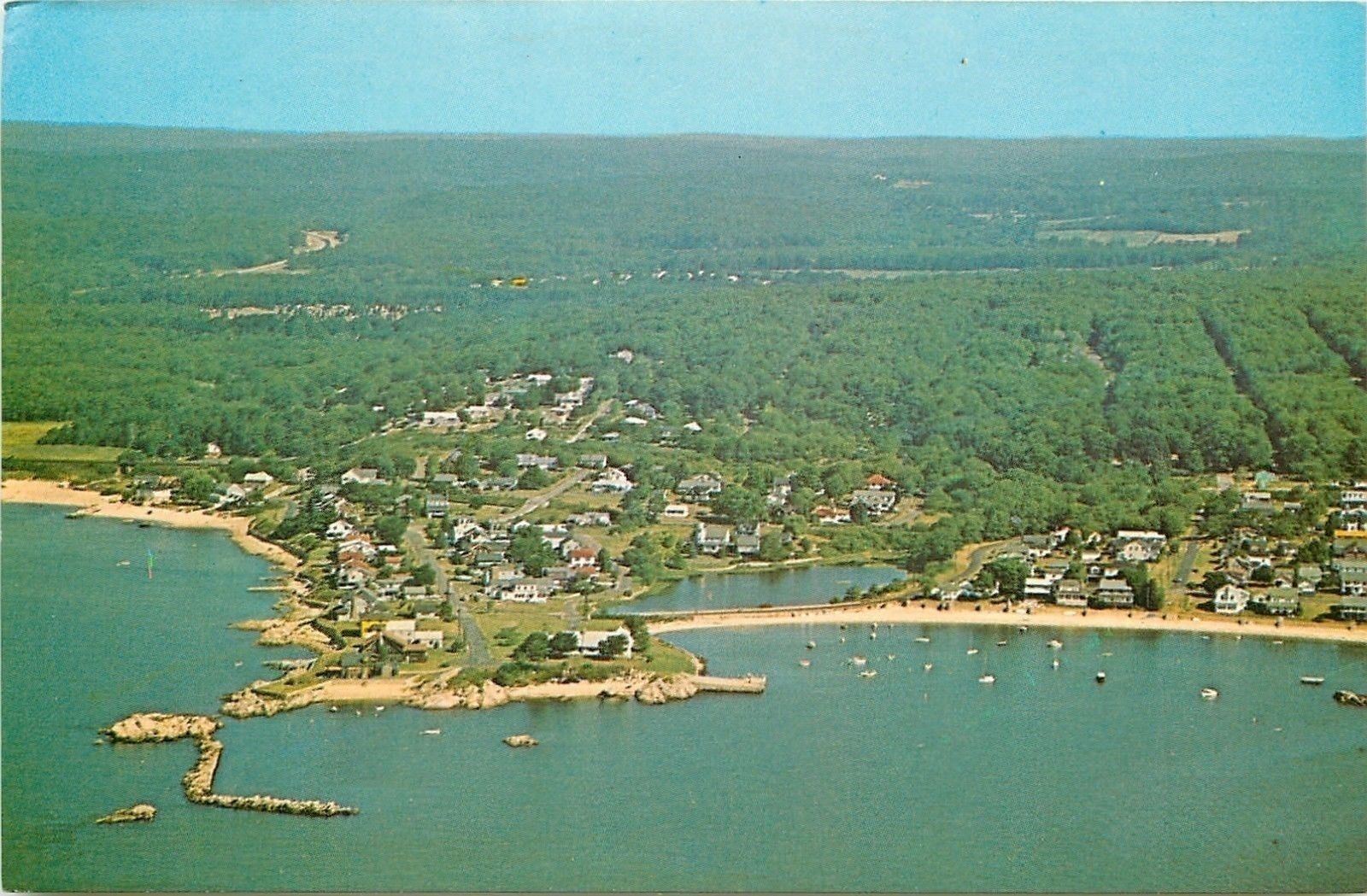 Niantic Connecticut~Aerial View of Giants Neck 1950s