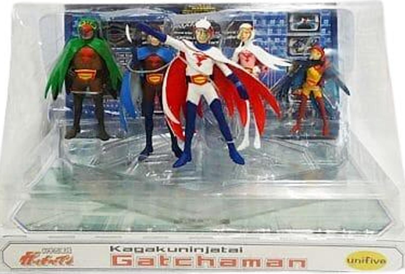 Battle of the Planets Science Ninja Team Gatchaman Set of 5 Figures Unifive